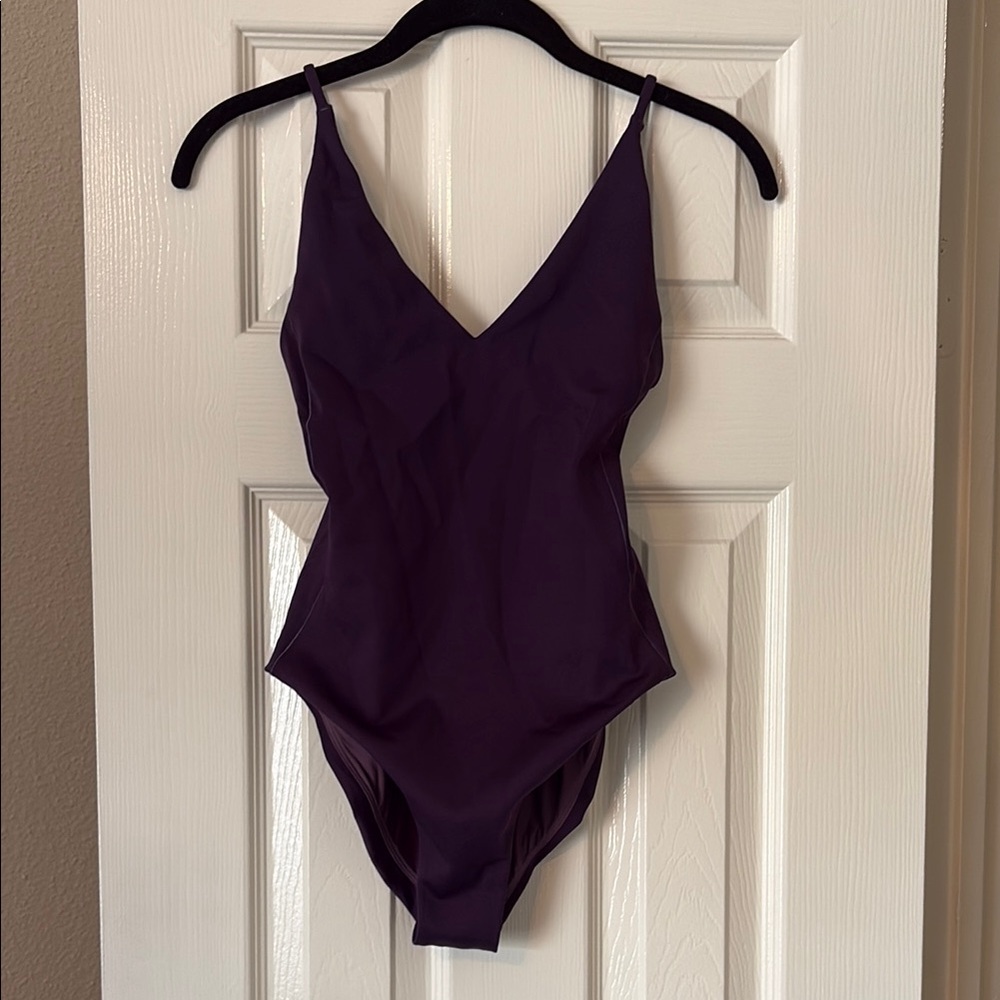 Left On Friday Purple One Piece Swimsuit Sunday Suit Small Tall